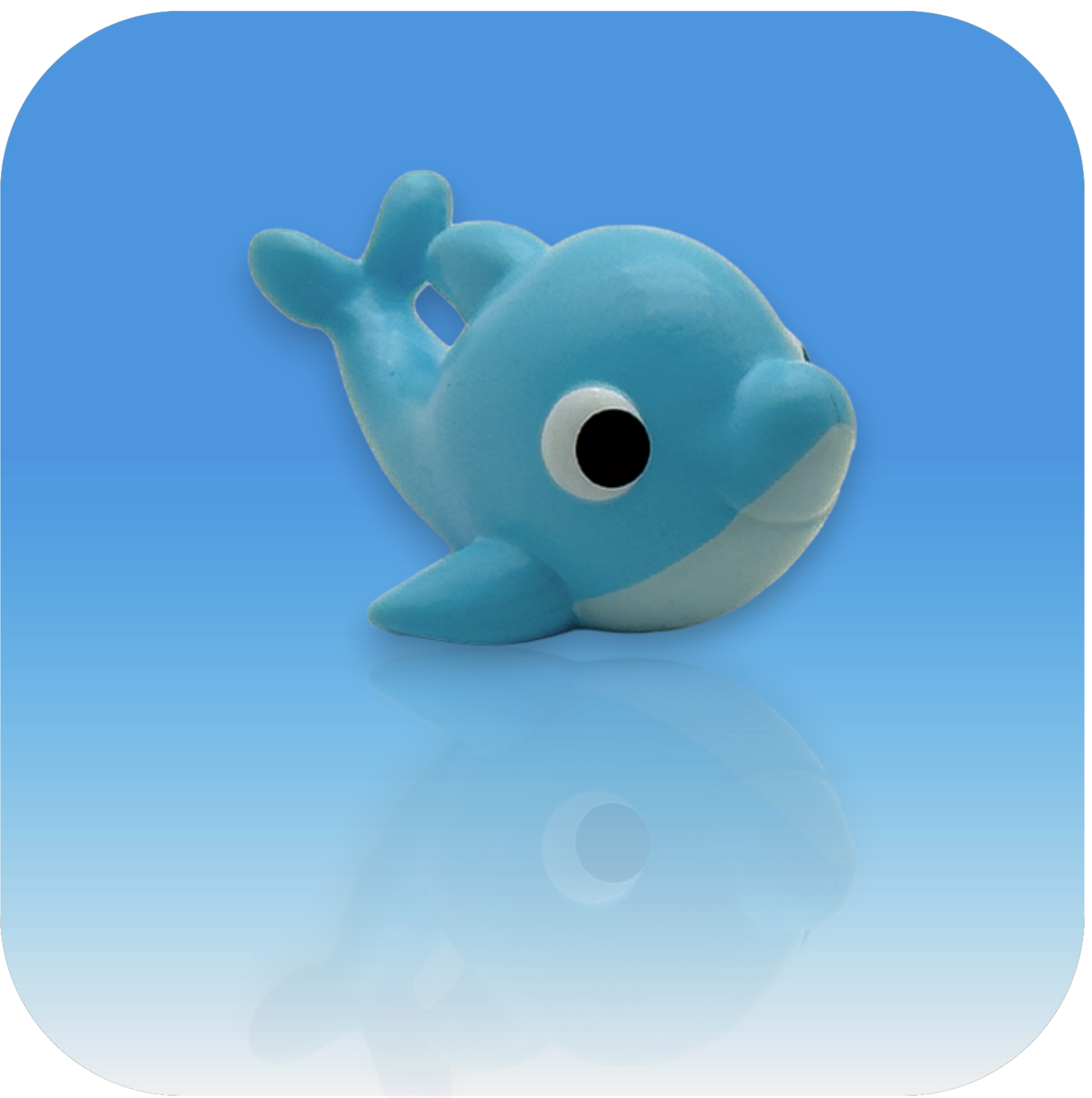 MedBuddy® Dream blue dolphin toy figurine pediatric syringe attachment to relieve shot fear and anxiety in children